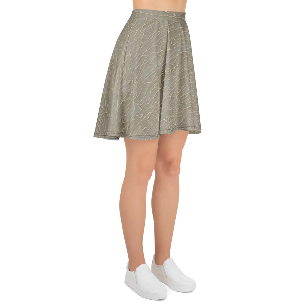 Ivory Vein on Skater Skirt — Right