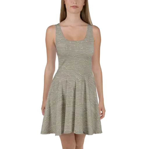 Ivory Vein on a Skater Dress