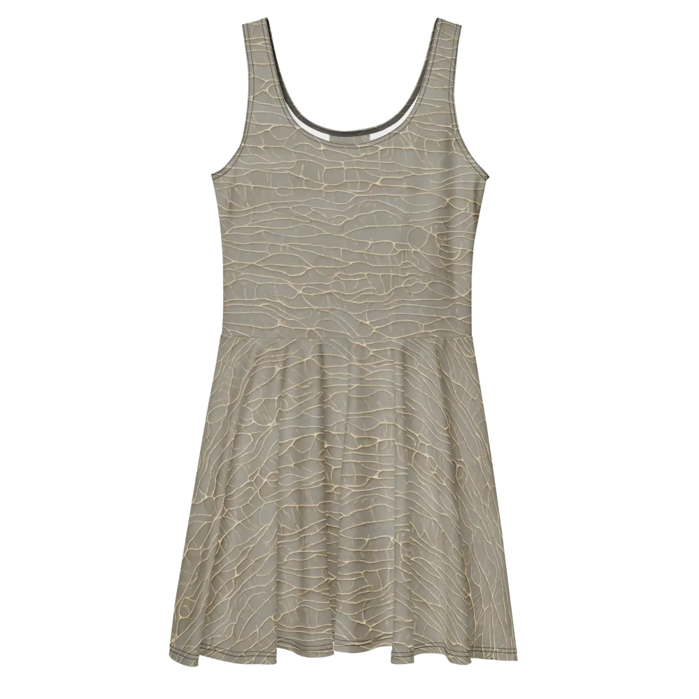 Ivory Vein on Skater Dress — Front
