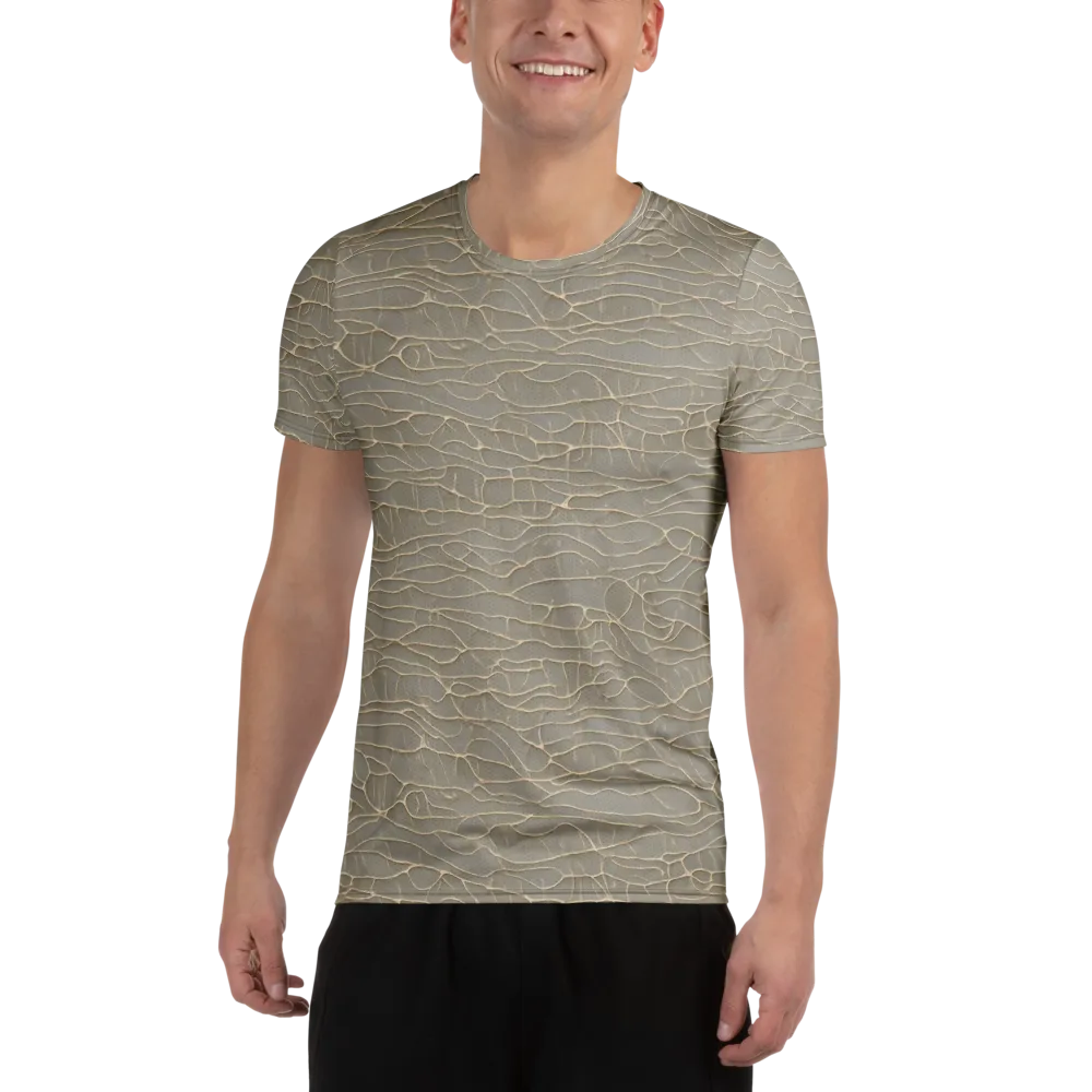 Ivory Vein on Men's Athletic T-Shirt — Front