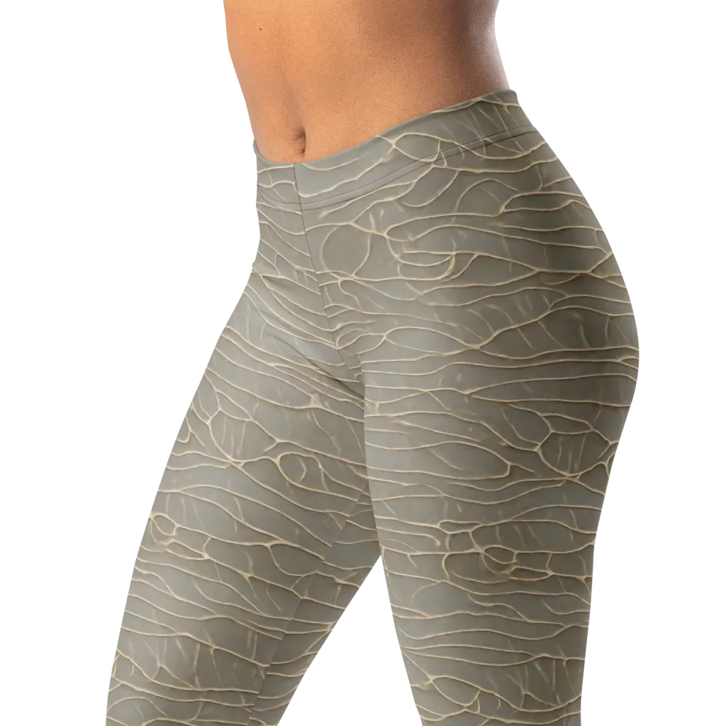 Ivory Vein on Leggings — Left Front
