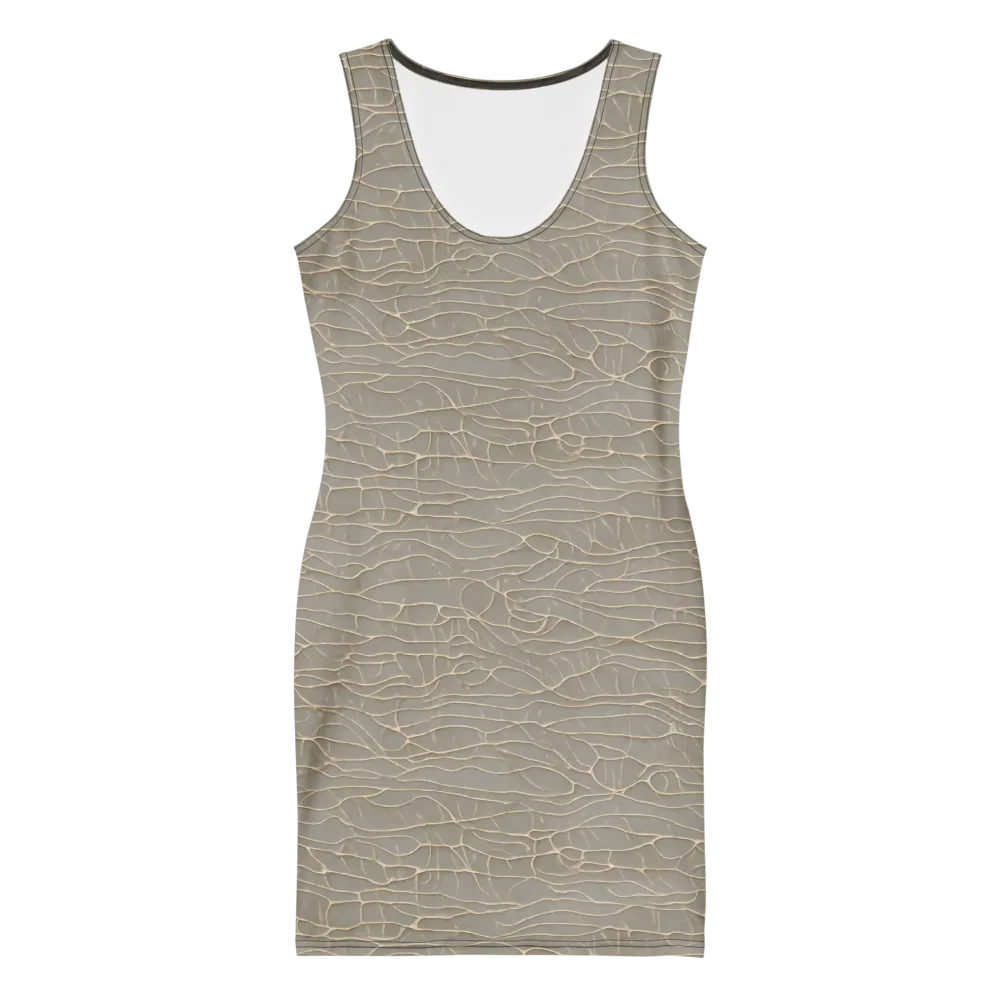 Ivory Vein on Bodycon Dress — Front