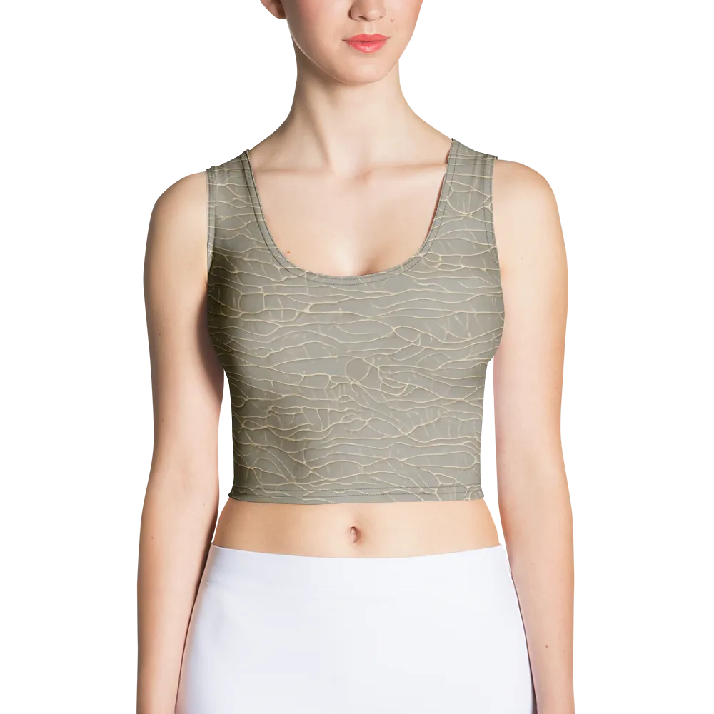 Ivory Vein on Crop Top — Front