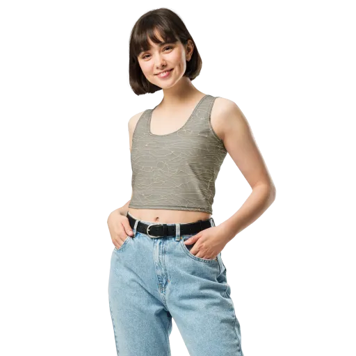Ivory Vein on a Crop Top