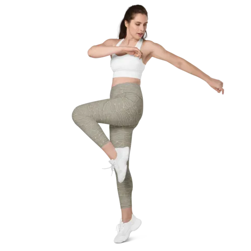 Ivory Vein on a Leggings with Pockets