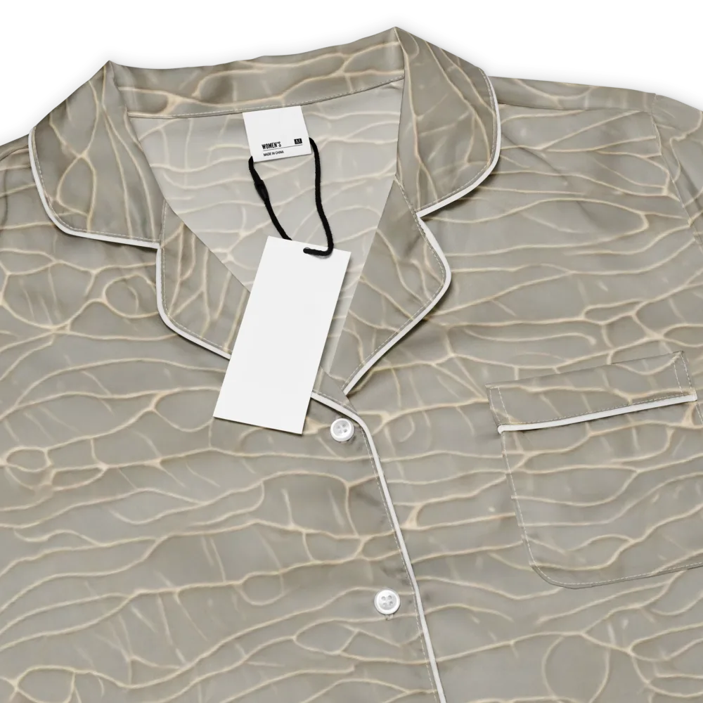 Ivory Vein on Women's Short Sleeve Pajama Top — Product details