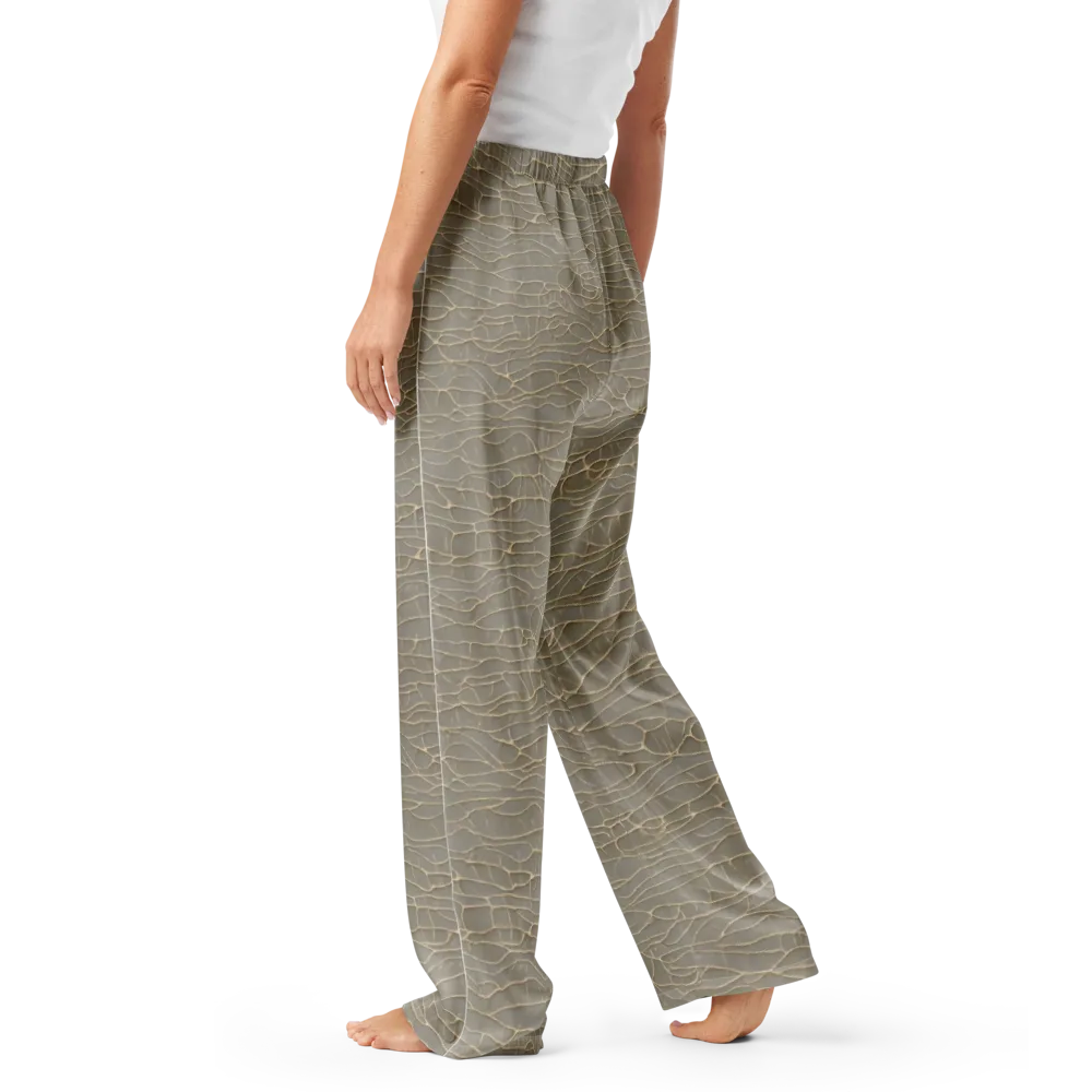 Ivory Vein on Women's Pajama Pants — Left