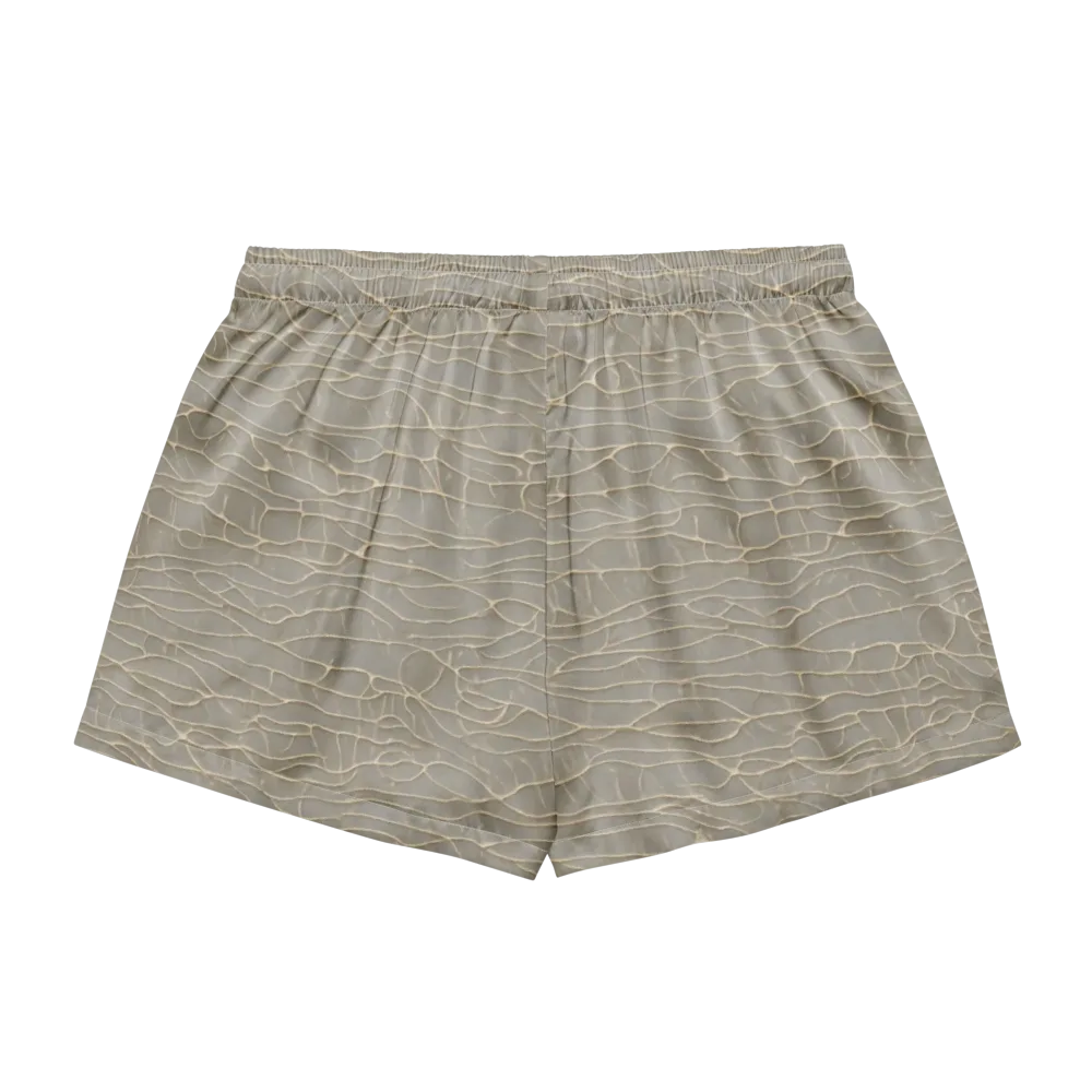 Ivory Vein on Women's Pajama Shorts — Back
