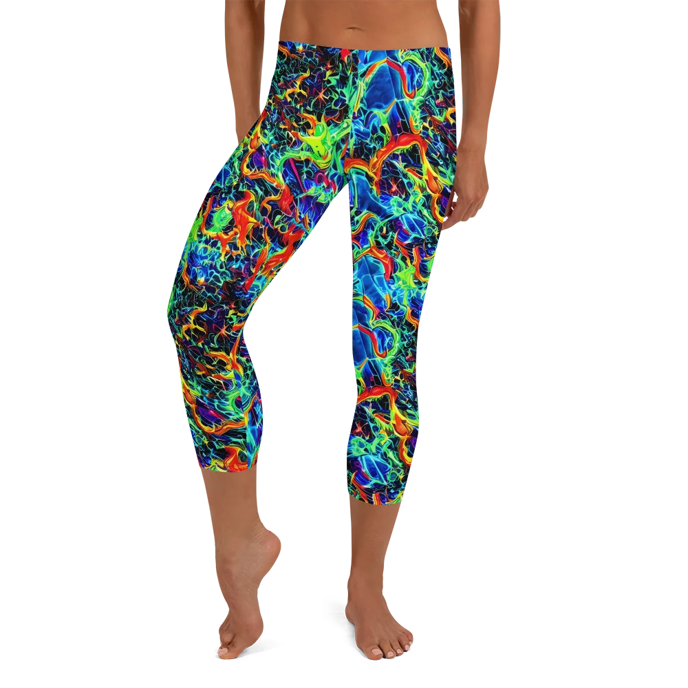 Prismfire on Capri Leggings — Front