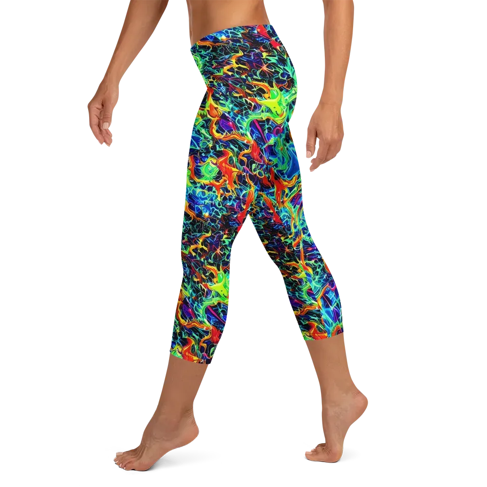 Prismfire on Capri Leggings — Left