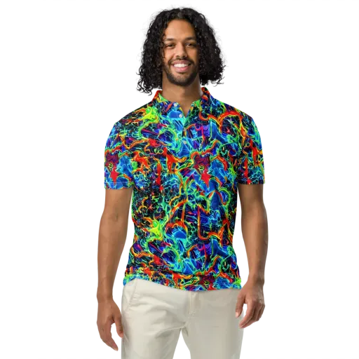 Prismfire on a Men's Slim Fit Polo Shirt