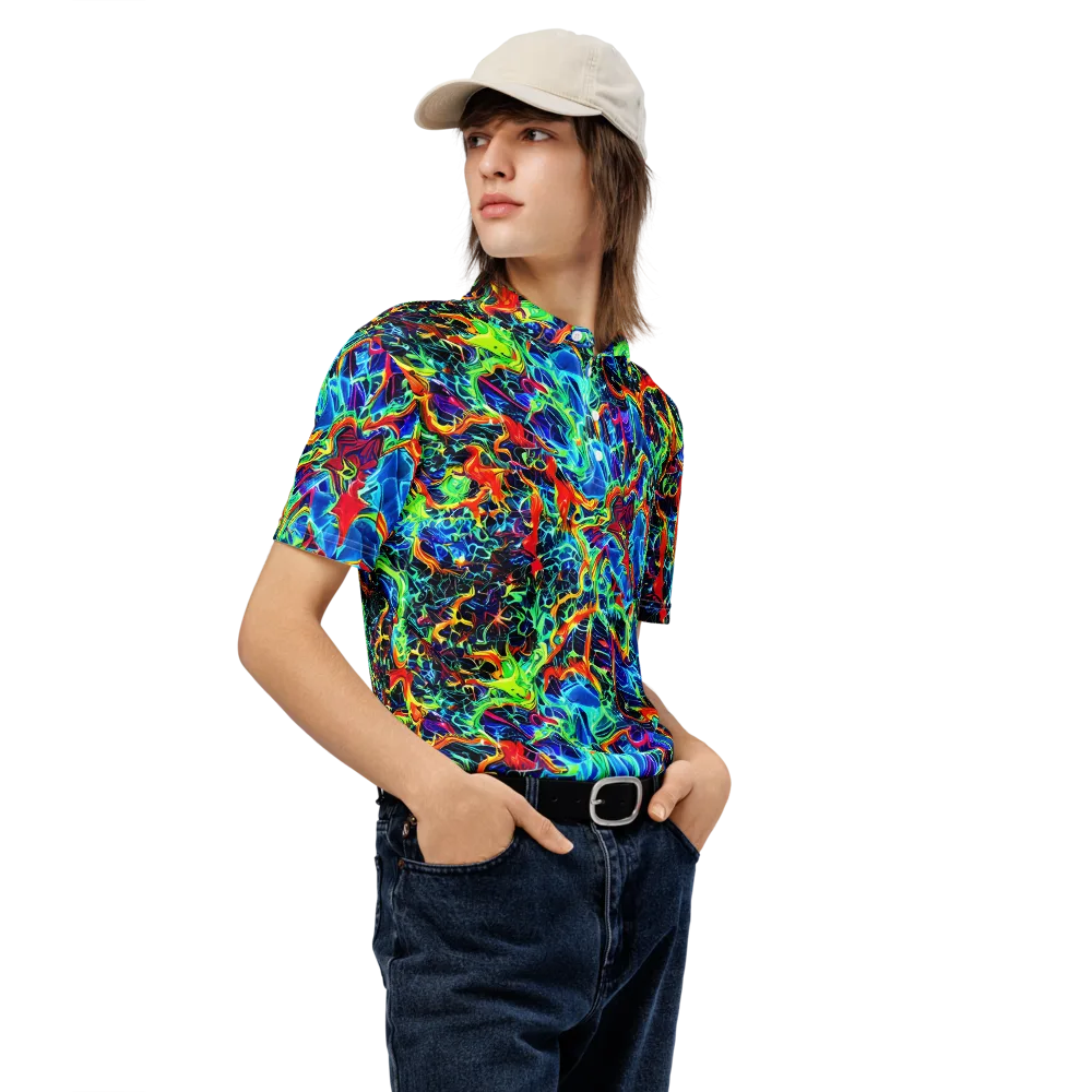 Prismfire on Men's Slim Fit Polo Shirt — Right Front