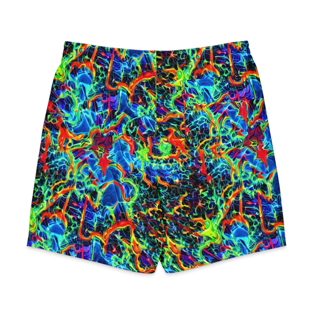 Prismfire on Men's Board Shorts — Back
