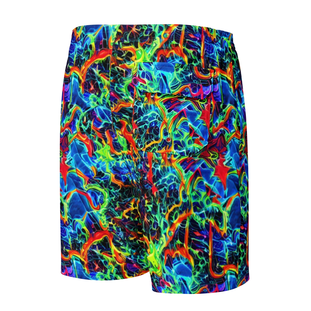 Prismfire on Men's Board Shorts — Back