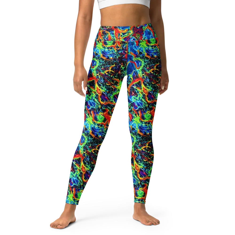 Prismfire on Yoga Leggings — Front
