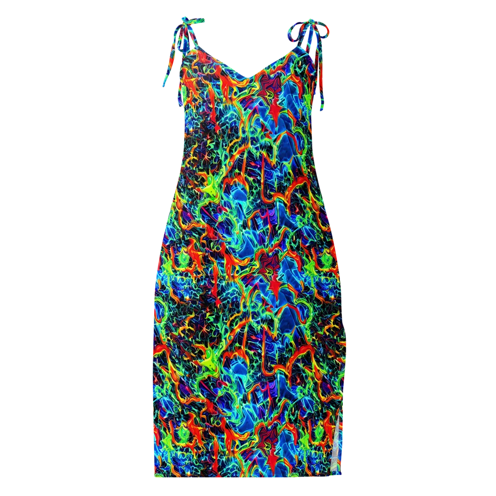 Prismfire on Slip Dress — Front