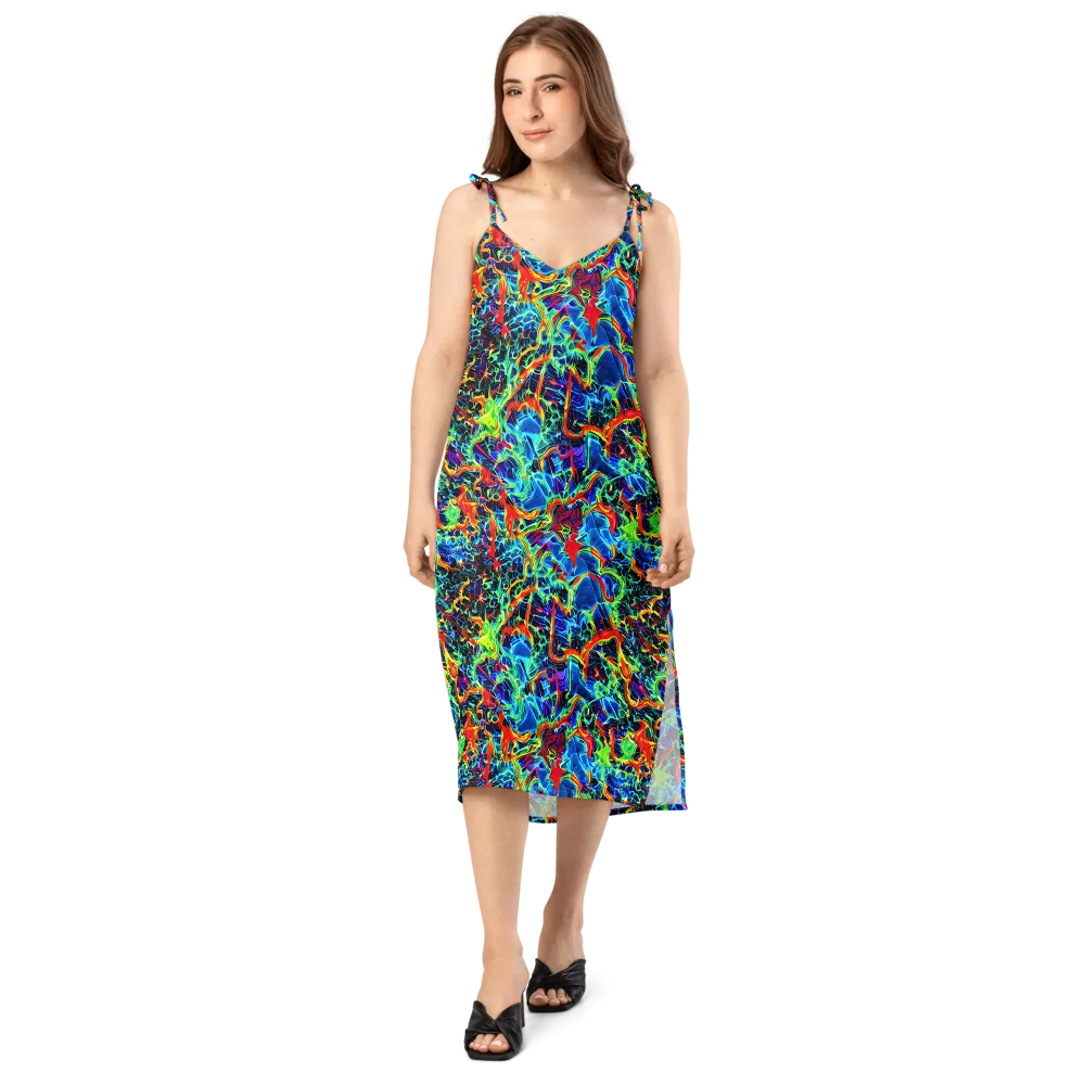 Prismfire on Slip Dress — Front