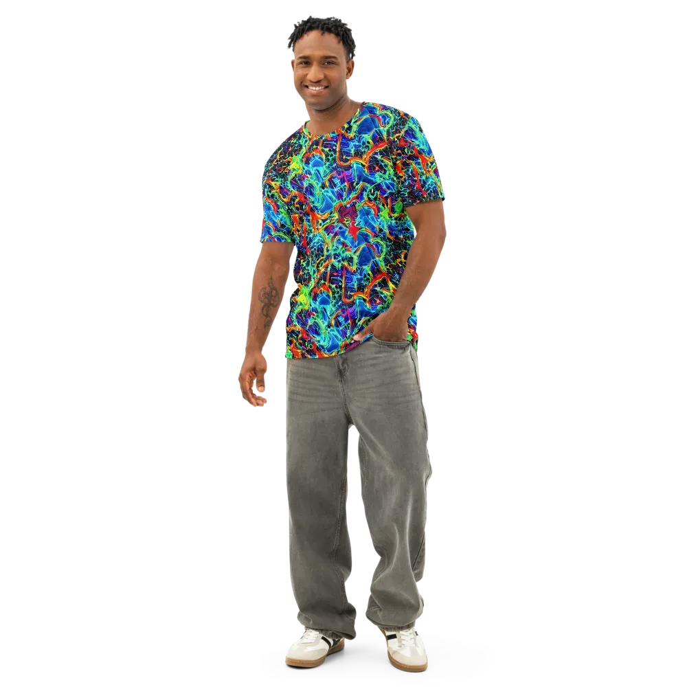 Prismfire on Men's Cotton Crew Neck T-Shirt — Front