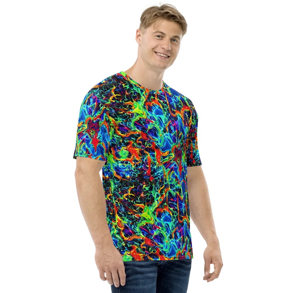 Prismfire on Men's Crew Neck T-Shirt — Right