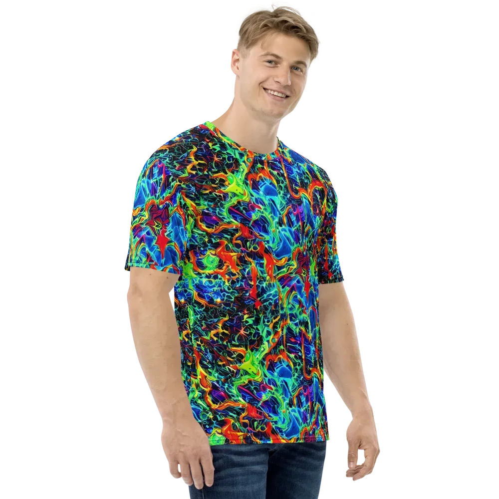 Prismfire on Men's Crew Neck T-Shirt — Right