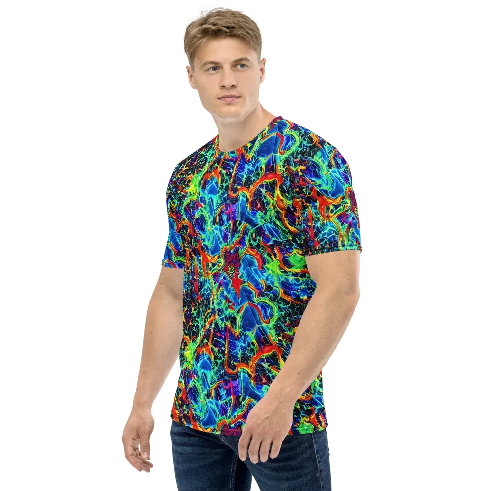 Prismfire on Men's Crew Neck T-Shirt — Left