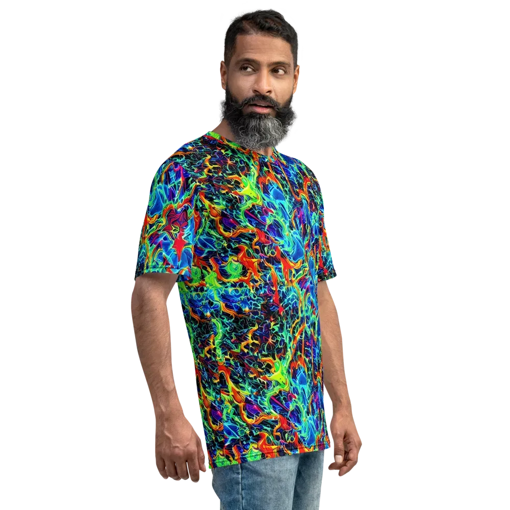 Prismfire on Men's Crew Neck T-Shirt — Right