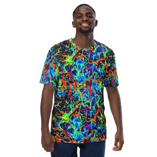 Prismfire on a Men's Crew Neck T-Shirt