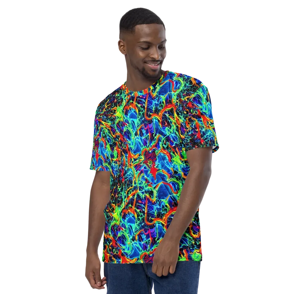 Prismfire on Men's Crew Neck T-Shirt — Left