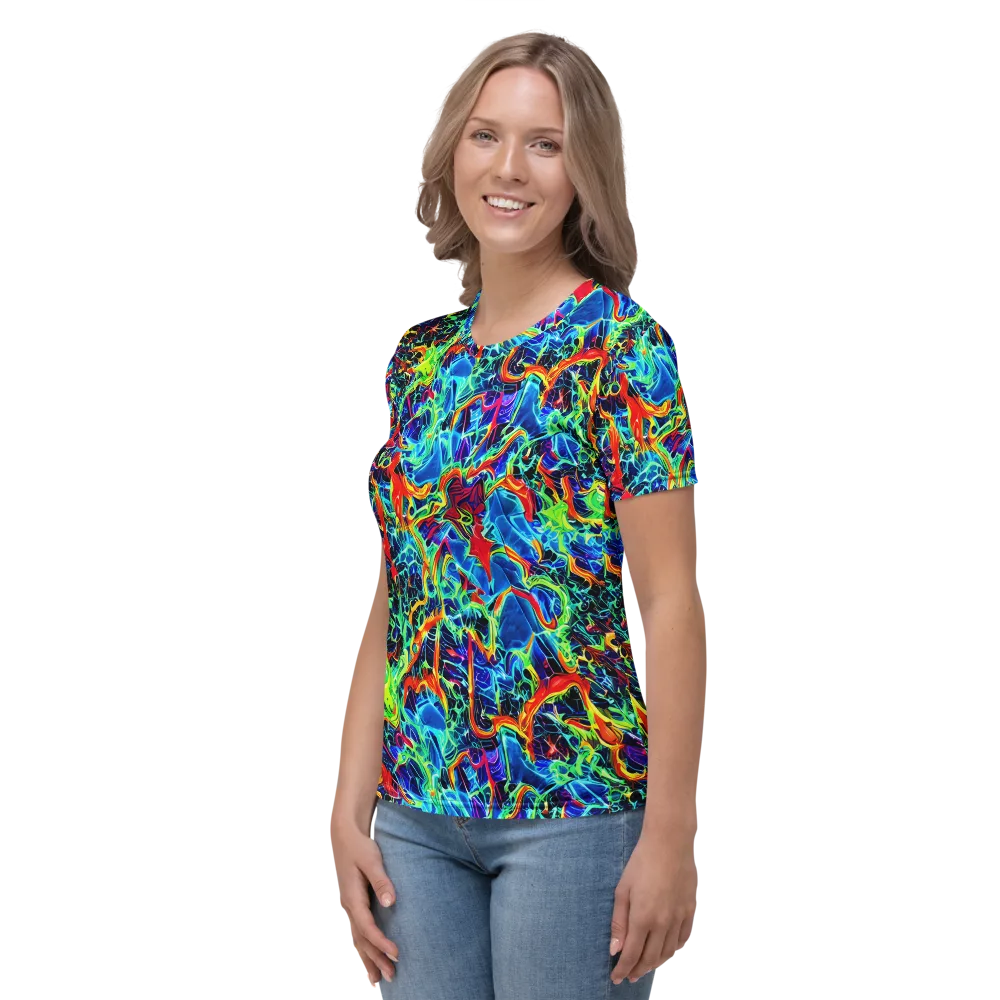 Prismfire on Women's Crew Neck T-Shirt — Left