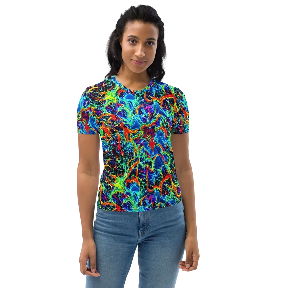 Prismfire on Women's Crew Neck T-Shirt — Front