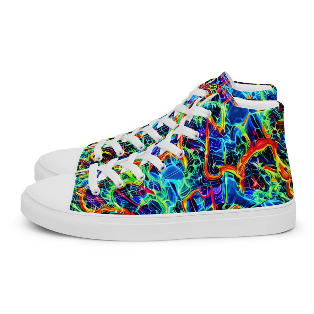 Prismfire on Women's High Top Canvas Shoes — Left