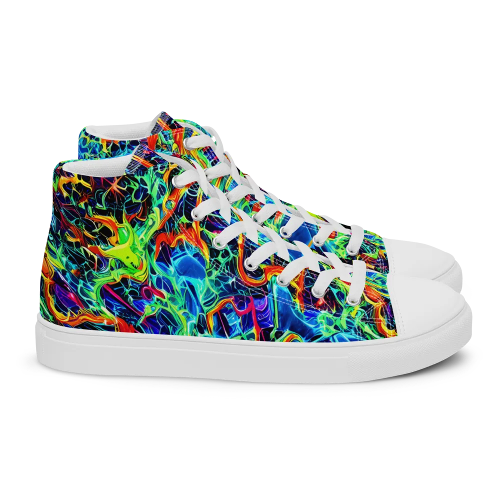 Prismfire on Women's High Top Canvas Shoes — Right