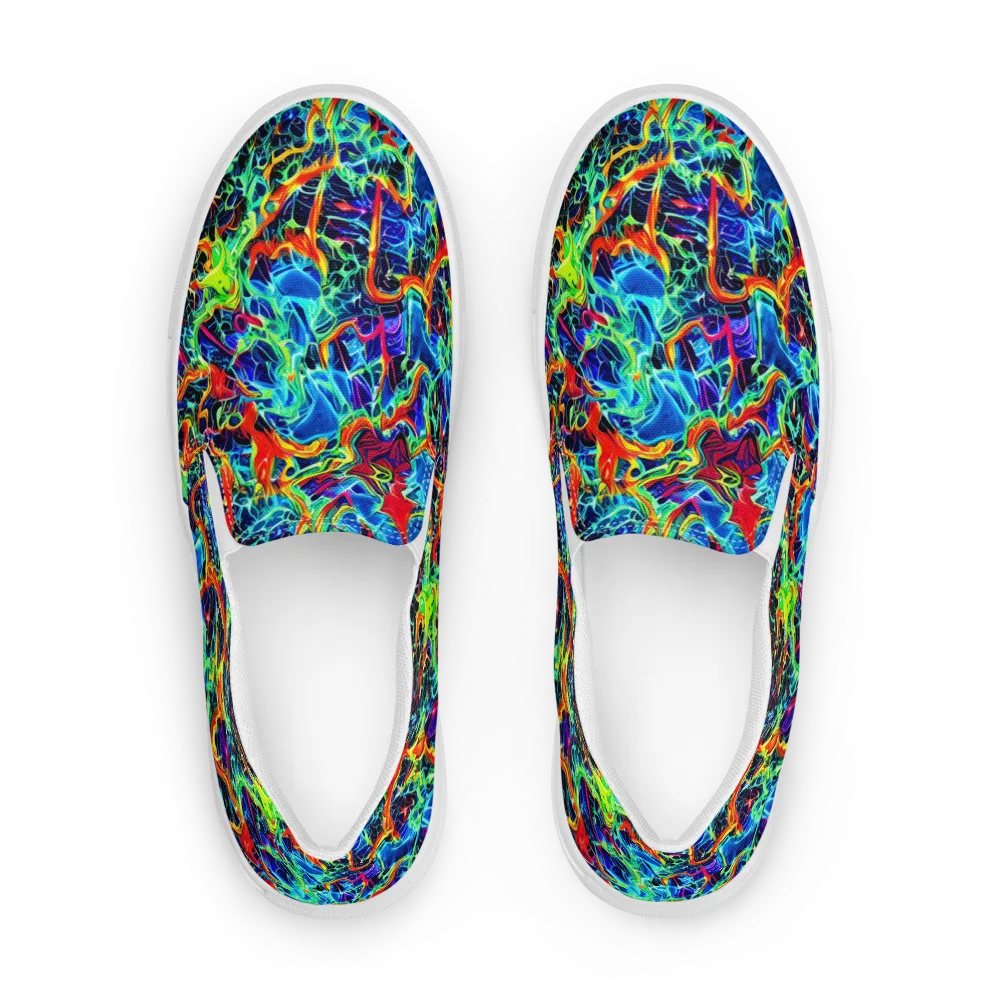 Prismfire on Men's Slip-On Canvas Shoes — Front