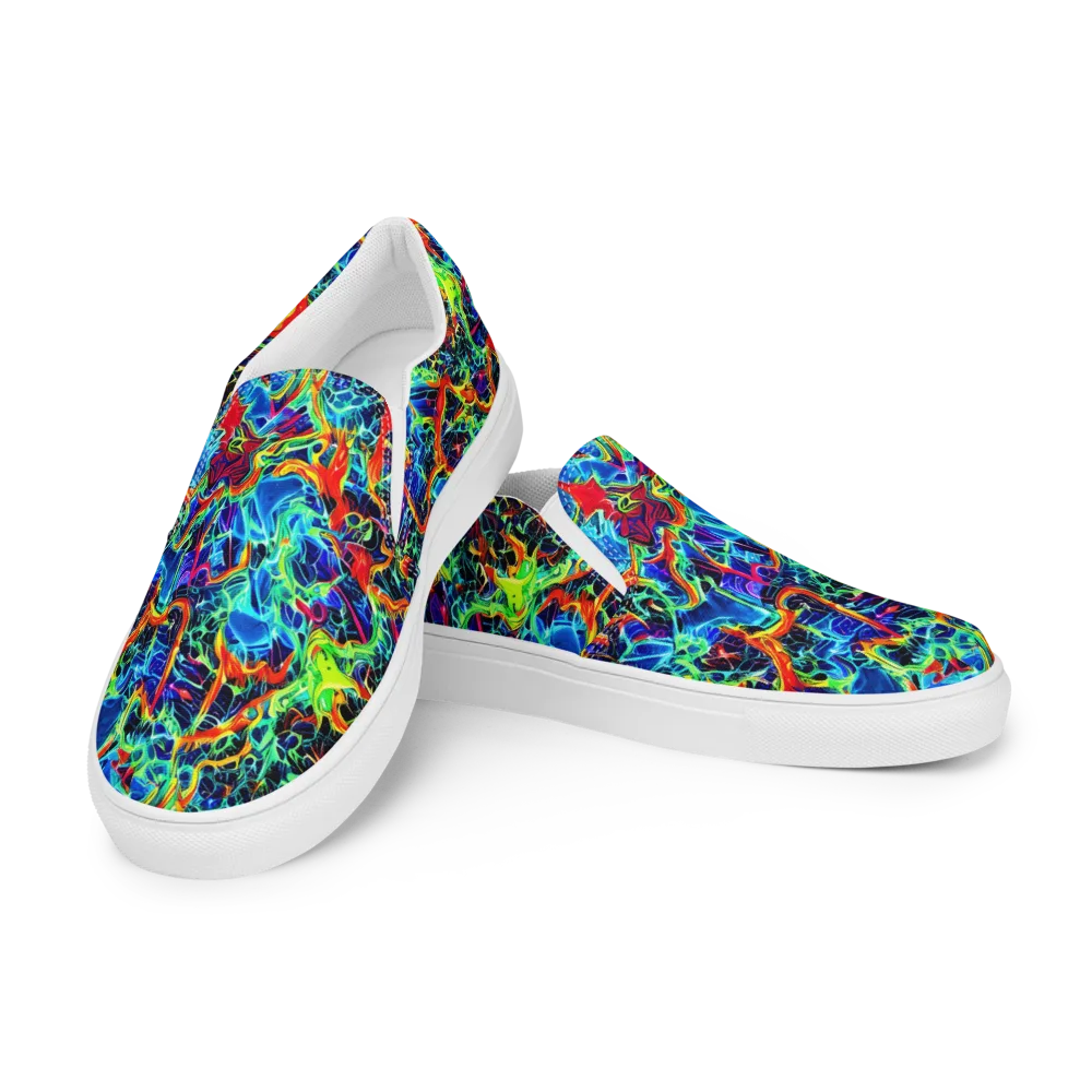 Prismfire on Men's Slip-On Canvas Shoes — Left Front