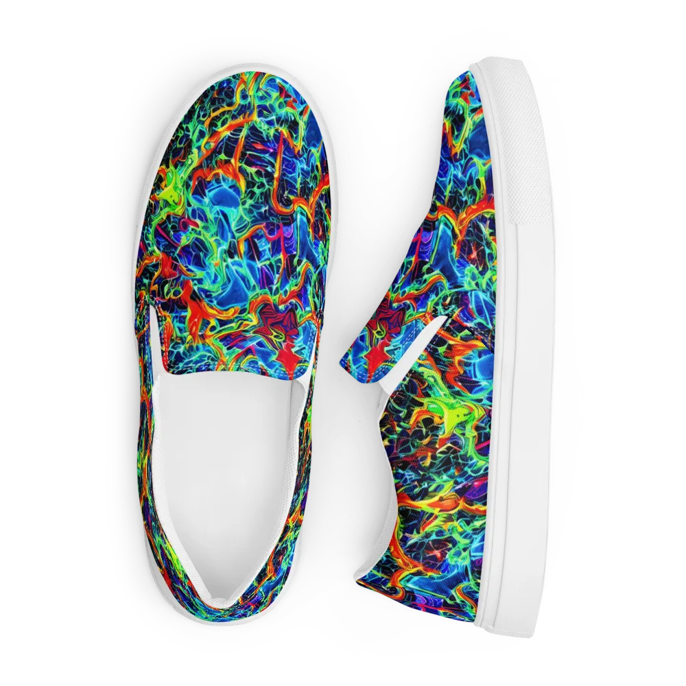 Prismfire on Men's Slip-On Canvas Shoes — Front
