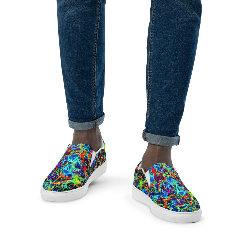 Prismfire on Men's Slip-On Canvas Shoes — Front