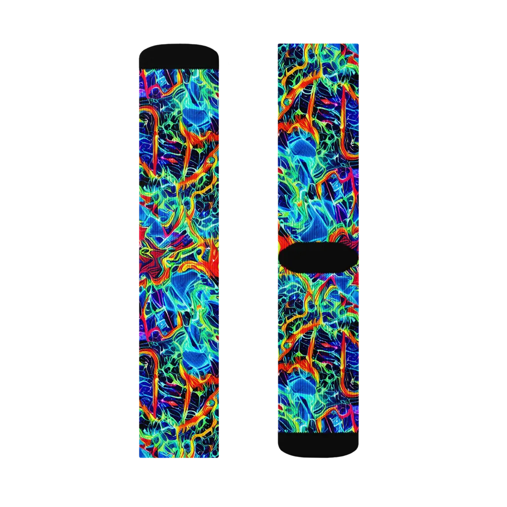 Prismfire on Socks — Right Sock