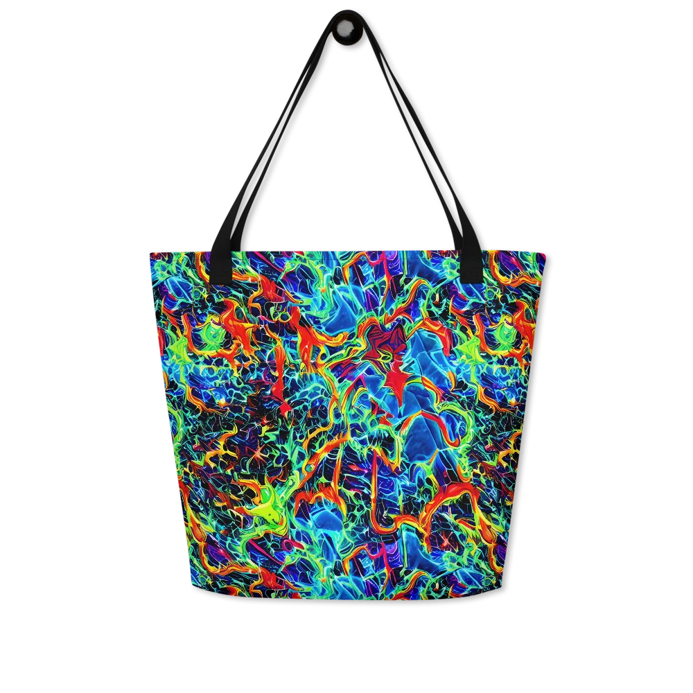Prismfire on Large Tote Bag W/ Pocket — Front