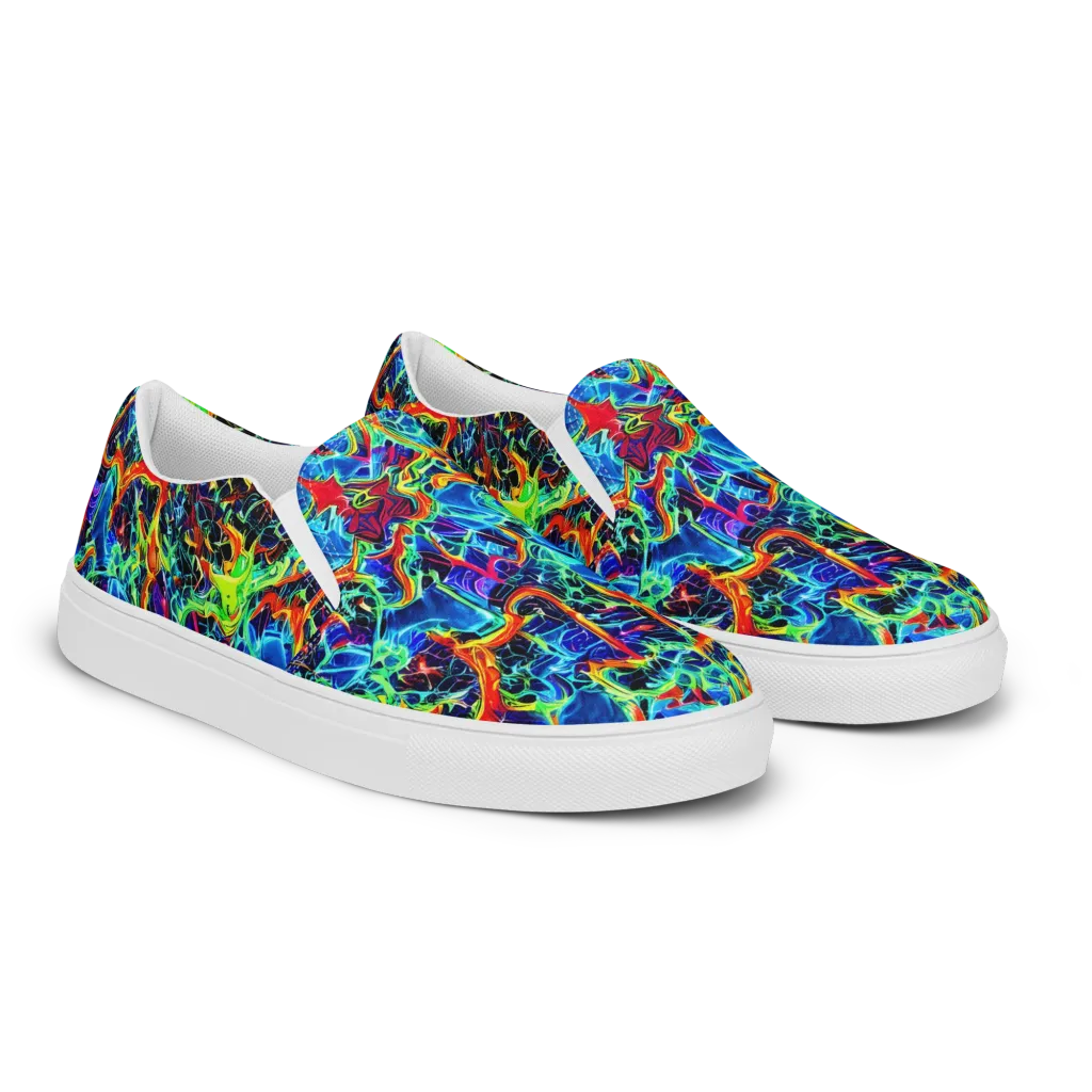 Prismfire on Women's Slip-On Canvas Shoes — Right Front
