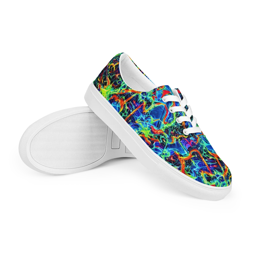 Prismfire on Men's Lace-Up Canvas Shoes — Right Front
