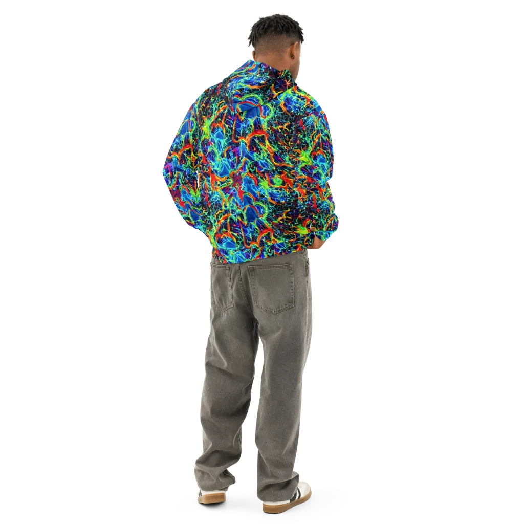 Prismfire on Cotton Hoodie — Back