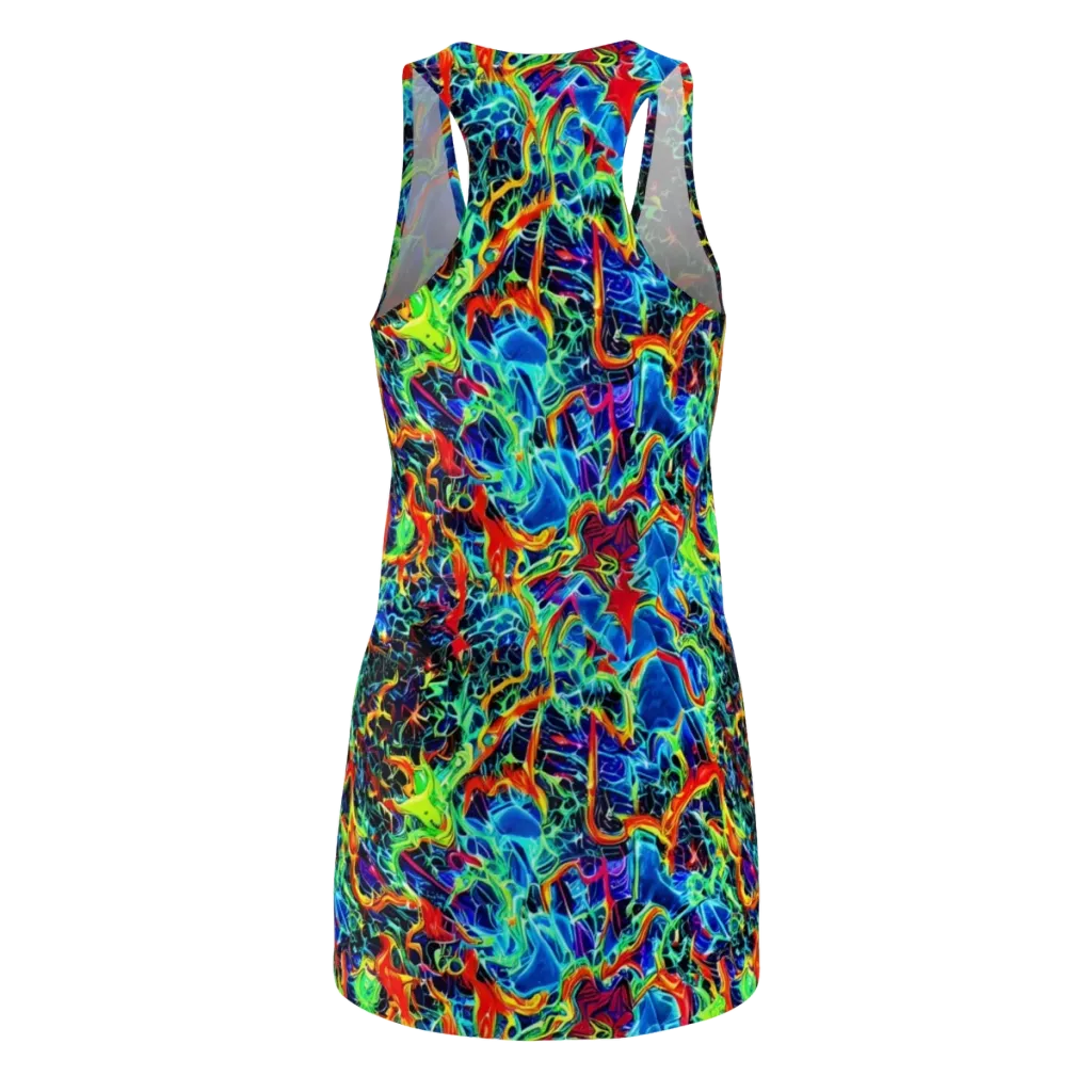 Prismfire on Racerback Dress — Back