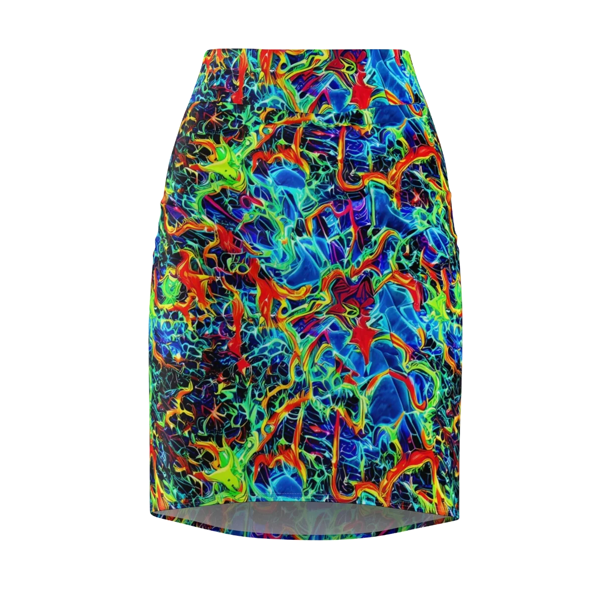 Prismfire on Pencil Skirt — Front