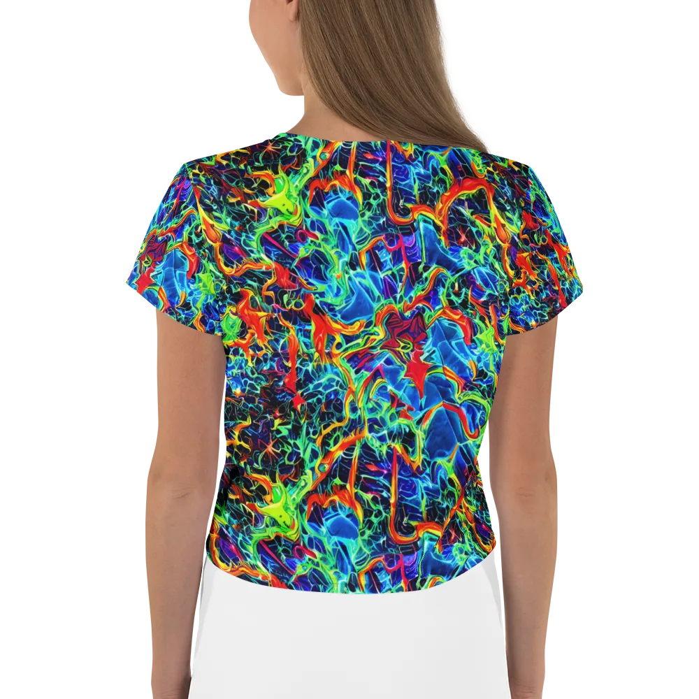 Prismfire on Crop Tee — Back