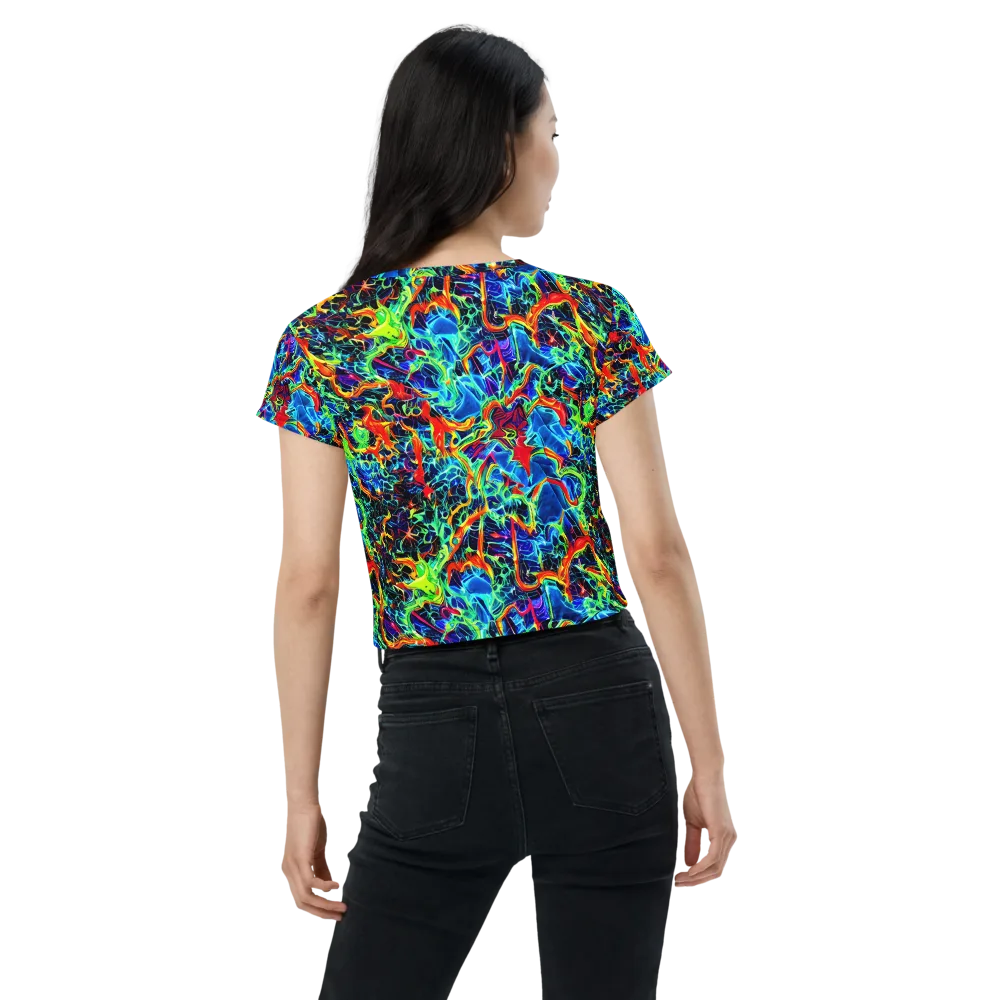 Prismfire on Crop Tee — Back