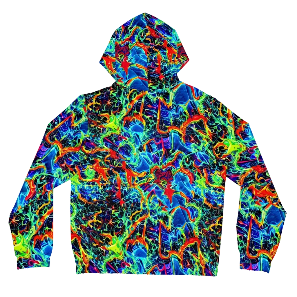 Prismfire on Women's Full-Zip Hoodie — Back