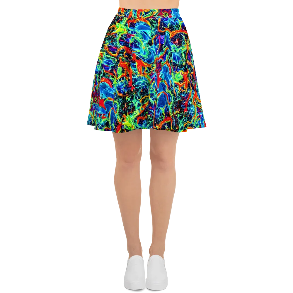 Prismfire on Skater Skirt — Front