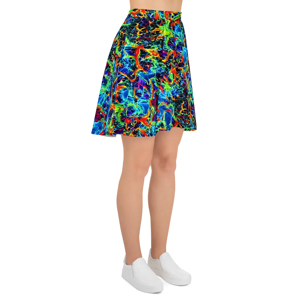 Prismfire on Skater Skirt — Right