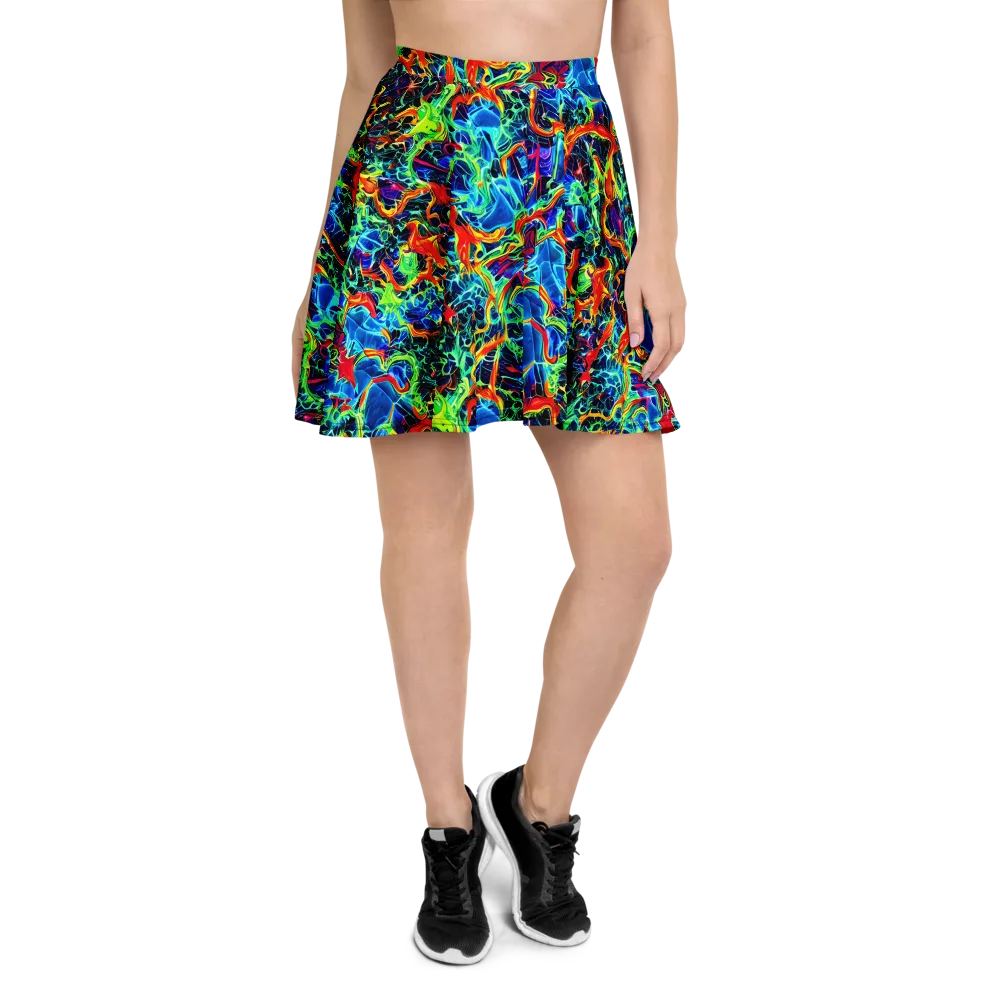 Prismfire on Skater Skirt — Front