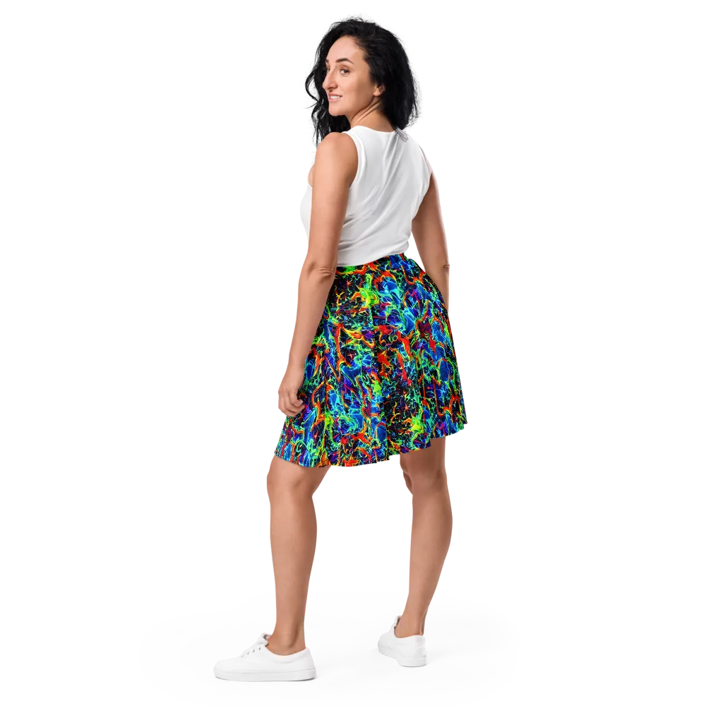 Prismfire on Skater Skirt — Back